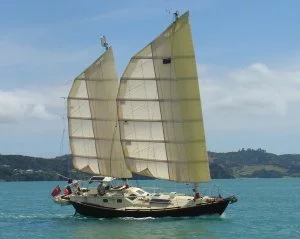 David Tyler's soft wing sail ketch