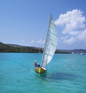 Thomas sailing in Puerto Rico in April 2004