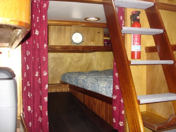 Aft cabin with double berth to port, exactly as I've envisioned